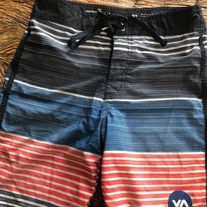 RVCA striped Board Shorts size 27
